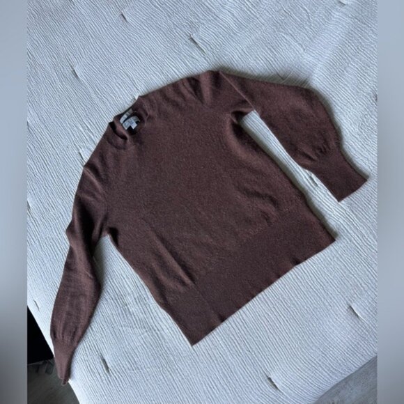 J.Crew Cashmere classic fit crewneck sweater size S color  HTHR HAZELNUT - Picture 5 of 10